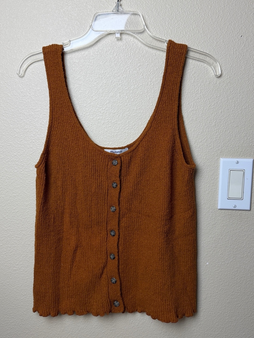 Madewell Kingston Button-Front Sweater Tank